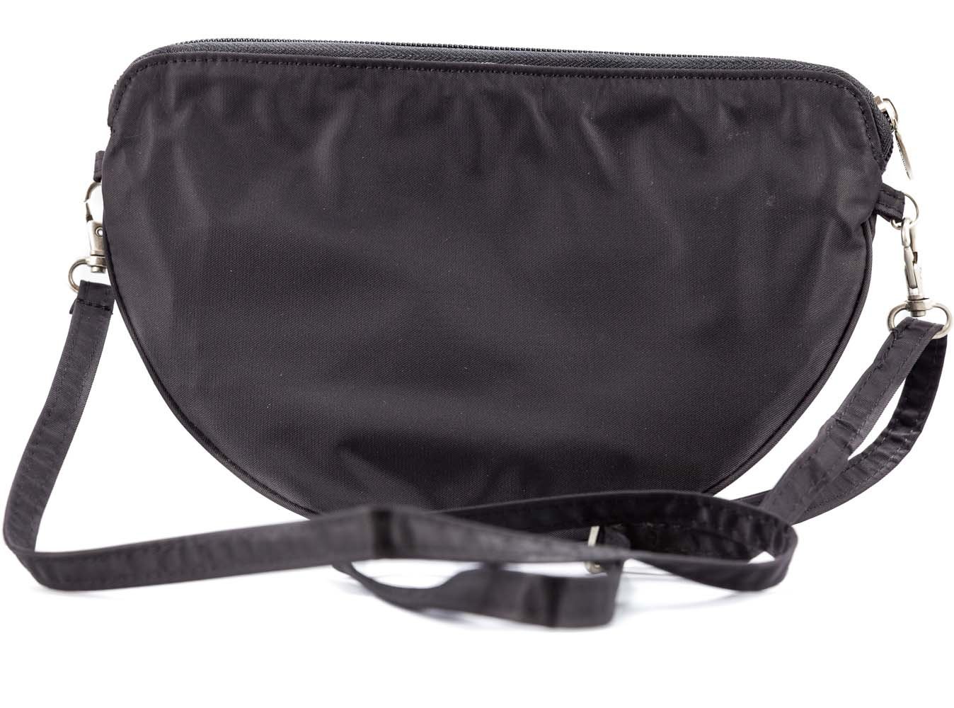 Big Skinny Women's Cheshire Slim Convertible Bag, Holds Up to 20 Cards, Black