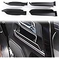 Voodonala for 4Runner Side Door Storage Box Glove Organizer Tray for 2010-2024 Toyota 4runner Accessories, ABS Black 4pcs(Doe