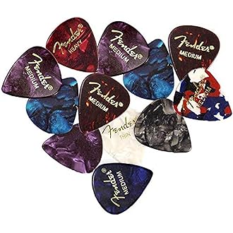 Fender Premium Picks Sampler - 12 Pack Includes Thin, Medium & Heavy Gauges (Austin Bazaar Exclusive)