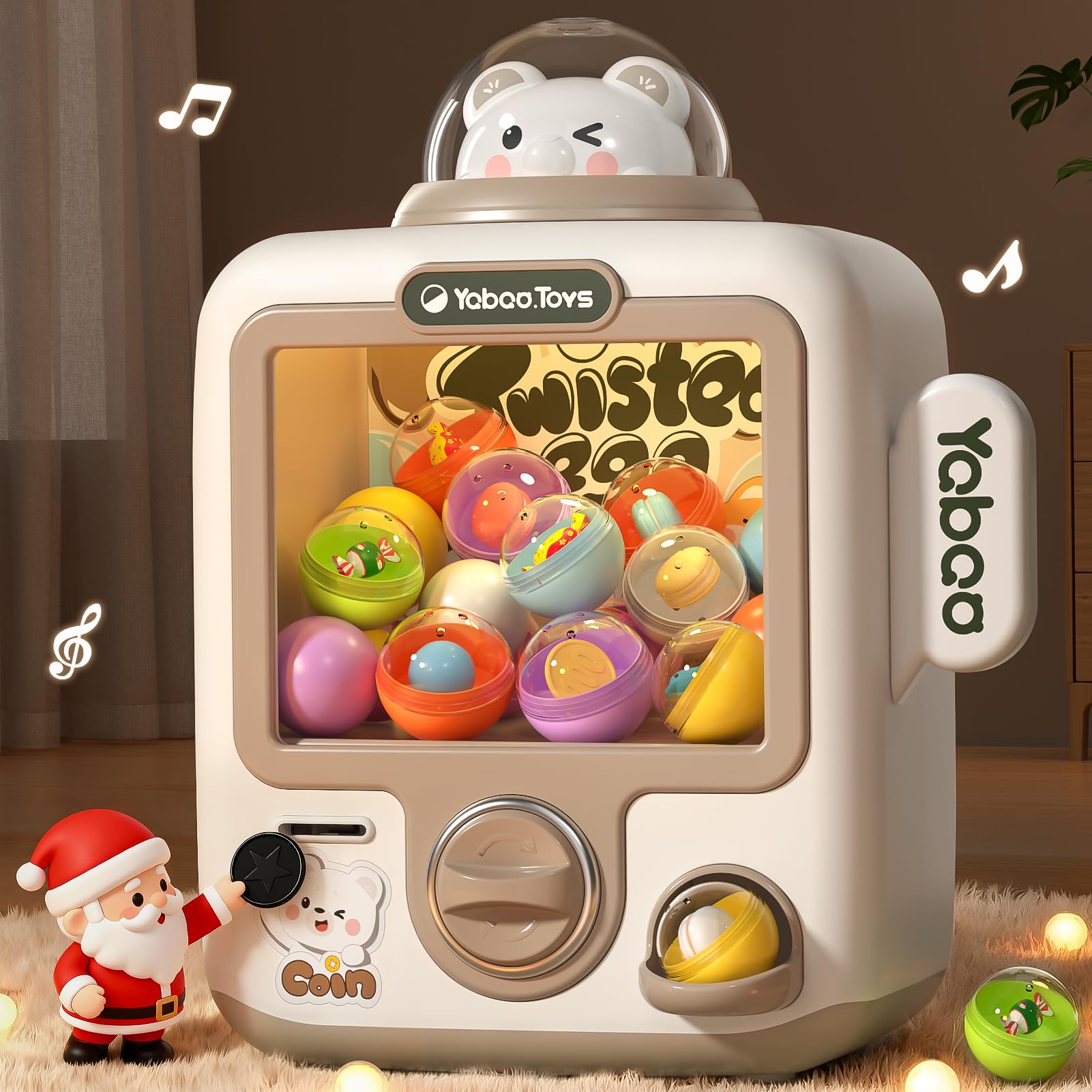 View 1 of 34 Pcs Vending Machine Kids Toys , Bears Electronic Game Toys for Girls 3 4 5 6 7 8 Year Old, Mini Vending Machine, Gumball Prize Machine Maker Game for Party, Gifts for Girls Age 3-5 4-6