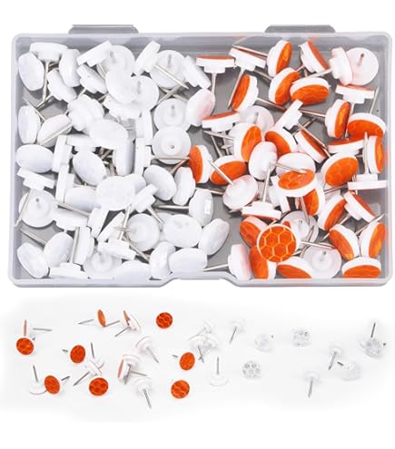 HONMEET Thumb Tacks For Wall Reflective Tacks Metal 100pcs - View #8