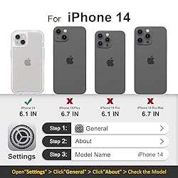 Follaroma for iPhone 14 Case, Heavy Duty Shockproof