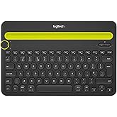 Logitech Wireless Bluetooth Keyboard for Multi-Devices K480 - Works with Windows, Mac, iPad Tablet, Android and Smartphones - Bulk Packaging - Black