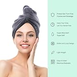 ROSSHINE Microfiber Hair Towel Wrap 3 Pack 65x25 cm Turban Quick Dry view 5