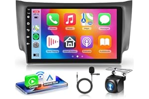 4 Core+64G for Nissan Sentra 2013-2017 Car Radio with Wireless Carplay Android Auto, 10.1 Inch Touch Screen Stereo Android 13