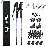 TheFitLife Hiking Poles 2 Pack Telescopic Antishock Quick Lock Ultralight