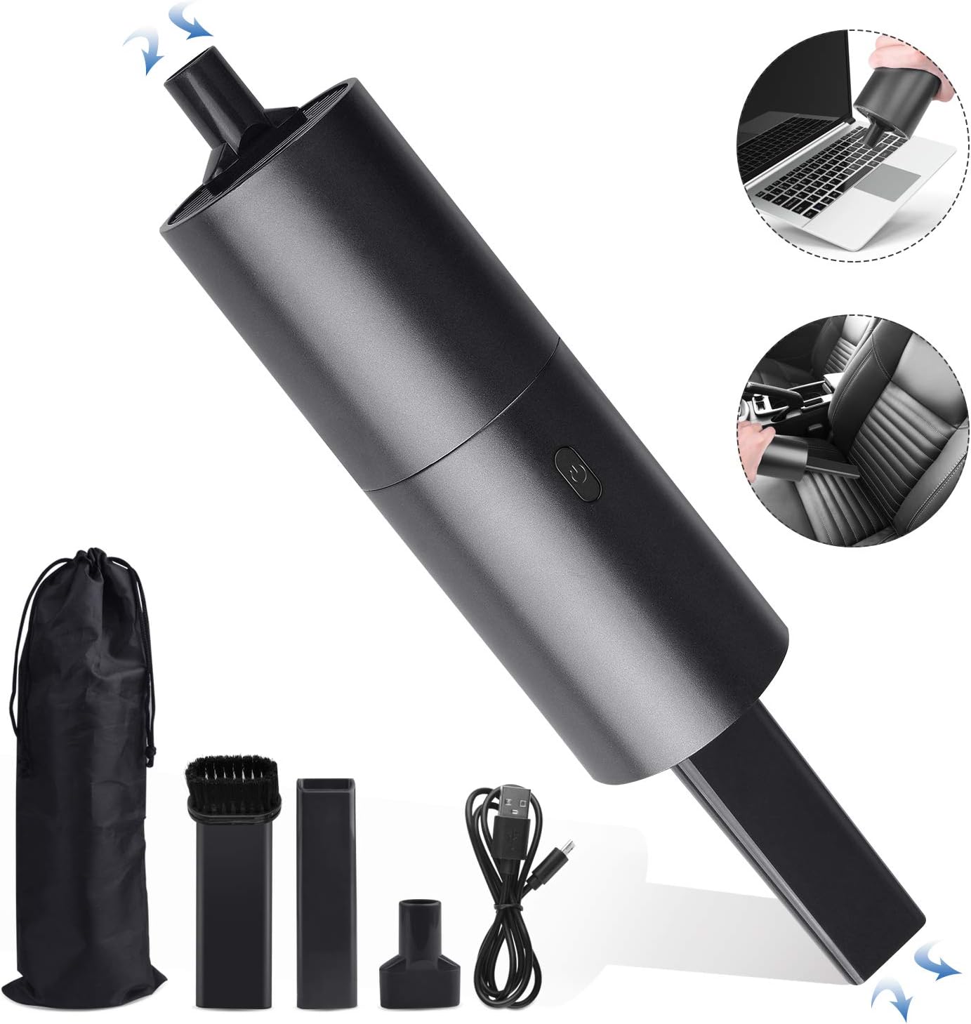 kupet 2 in 1 Computer Vacuums Cleaner,Blower Cleaner,Rechargeable Portable Handheld Mini Keyboard Vacuum Cleaner, Laptop Cleaner for Keyboard, Computer, Office Desk,Piano,Car Dust: Home & Kitchen