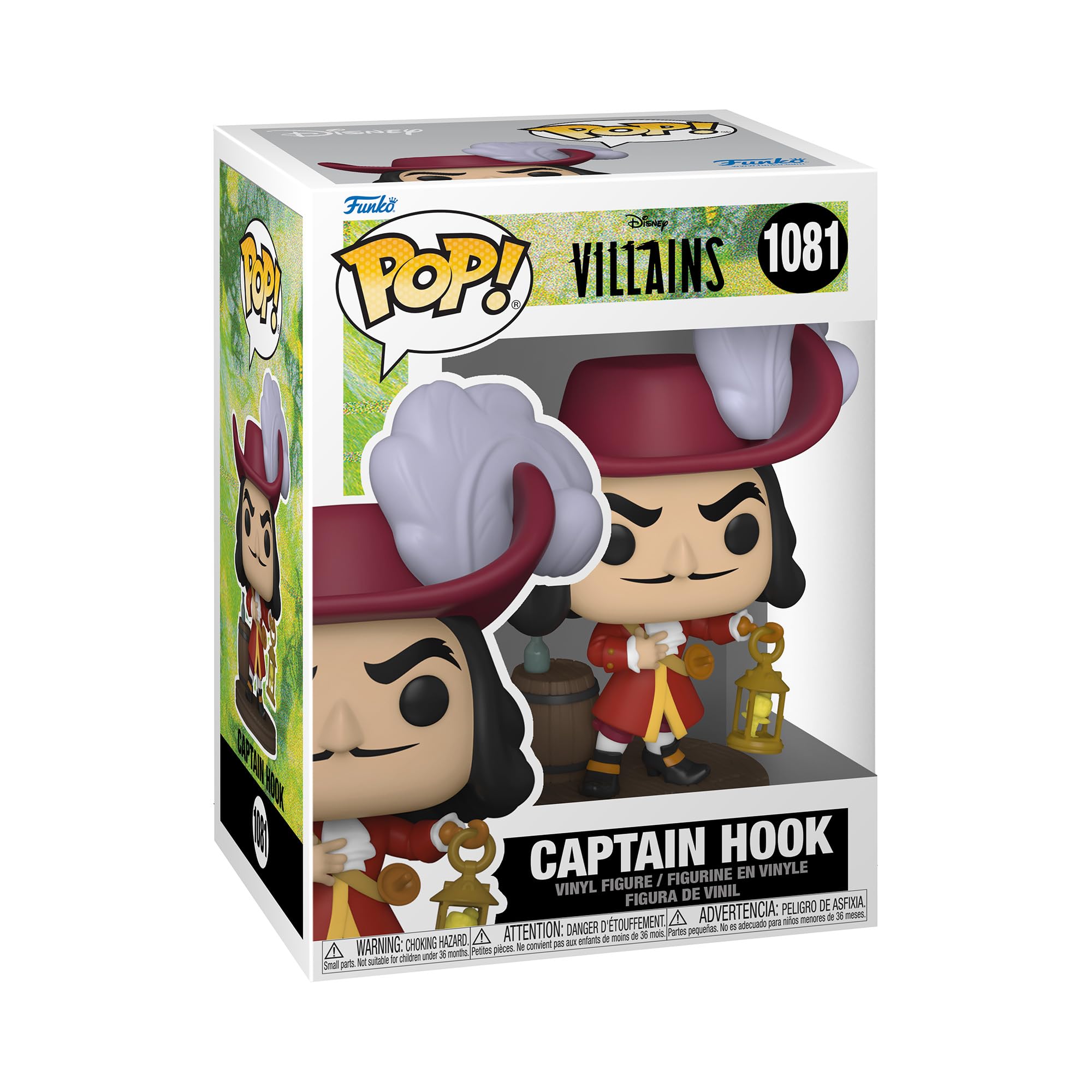 Funko POP! Disney: Villains - Captain Hook - Disney Villains - Collectable Vinyl Figure - Gift Idea - Official Merchandise - Toys for Kids & Adults - Movies Fans - Model Figure for Collectors