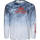 Mossy Oak Men's Patriotic Fishing Shirts for Men Long Sleeve with Sun Protection