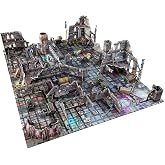 Battle Systems Sci-Fi Terrain - 28mm Modular 3D Space Terrain - Perfect for Wargaming and Roleplaying Tabletop Games - Full Colour Printed 3D 40K Multi Level Building Models (Gothic Cityscapes)