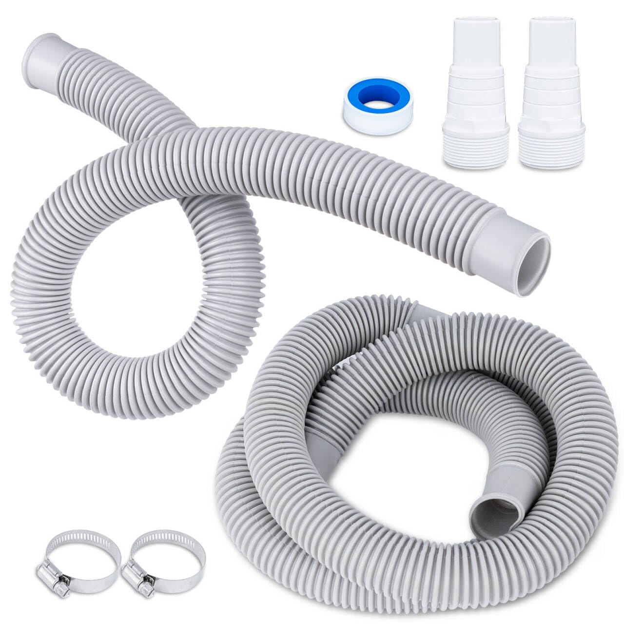 Photo 1 of CIPU Pool Hose Kit 1-1/2" for Sand Fliter Pool Pump Replacement Accessories Full Hose Set Easy to Install 6 Feet+3 Feet for Above Ground Swimming Pools