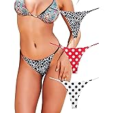 KUKU PANDA Cotton Thongs for Women Sexy Seamless Woman G String Panties 3 Pack Set