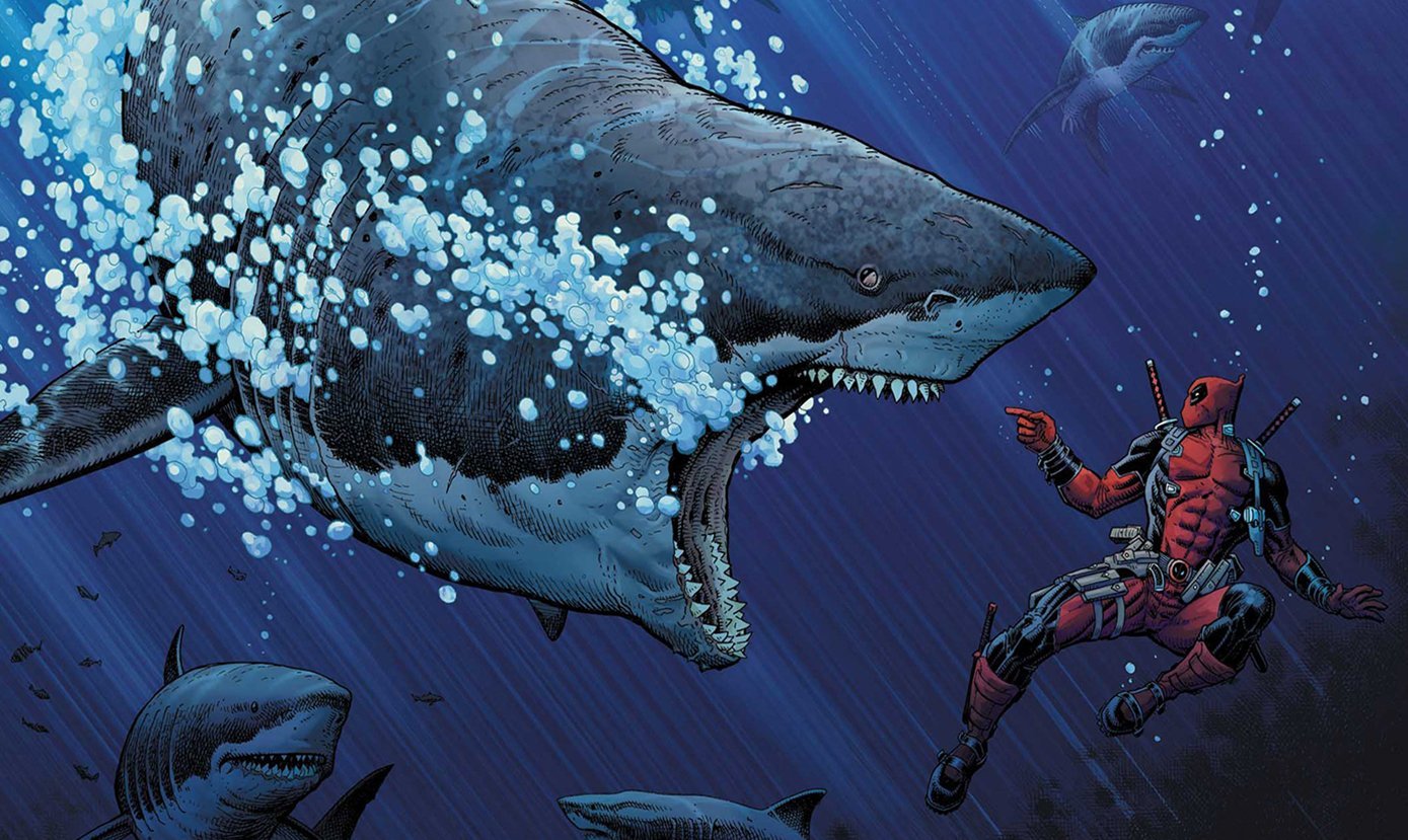 Deadpool Shark Playmat 24 x 14 inch