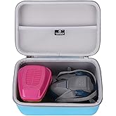 Tourmate EVA Hard Case Compatible with 3M Half Facepiece Reusable Respirator 6200/07025(AAD)/6503QL and 3M P100 Respirator Cartridge/Filter 60923 Combo (Blue+Gray)