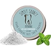Simply Sooney Remineralizing Vegan Mineral Tooth Powder I Peppermint Nano-hydroxyapatite Formula I Natural Whitening I Stronger Teeth 1.5oz (1.5 oz jar)