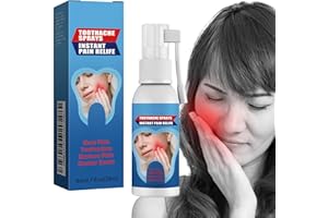 GENERIC Tooth Pain Relief for Adults Spray,Treatment Tooth Ache Nerve Pain Medicine,Quicklynumbs Nerve Wisdom Tooth Inflammation,Red and Swollen Gums, and Other Types of Dental（1Pcs）