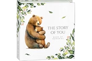 INGRAINED KITCHEN Keepsake Memory Book for Baby Boy Girl, First 5 Year Baby Book, Milestone Book That Captures Every Significant Event From Birth to Age 5, Gender Neutral Journal Scrapbook Photo Album