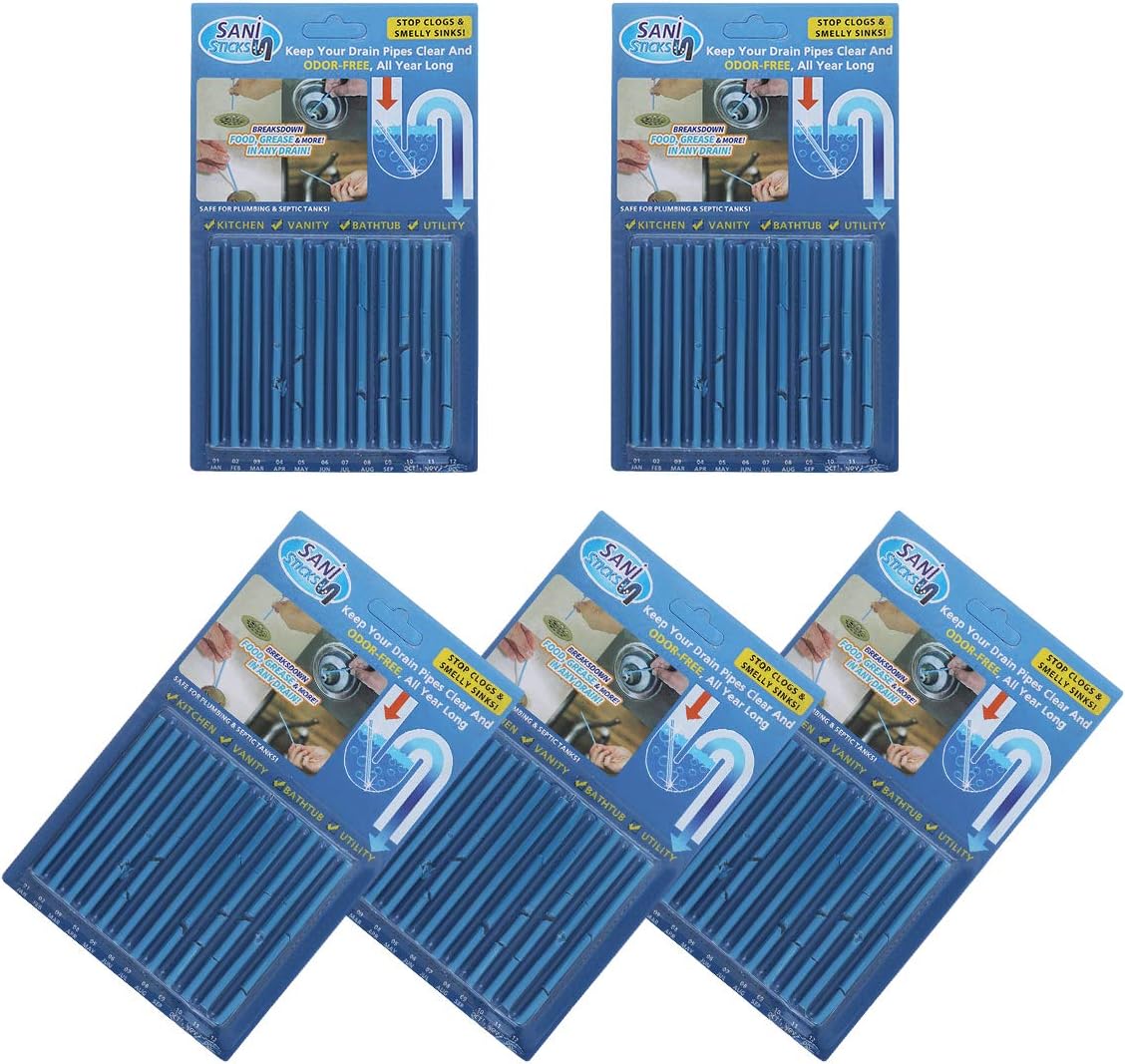 OriGlam 5pcs Drain Sticks, Drain Cleaner Sticks, Drain Deodorizer