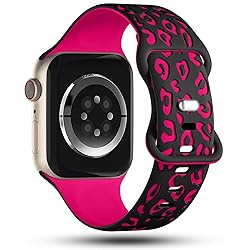 CreateGreat Sport Leopard Engraved Bands Compatible