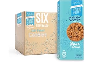 CYBELE'S FREE TO EAT Cybele’s Free To Eat Gluten-Free & Vegan Cookies - Plant-Based, Dairy, Soy, & Nut Free - Soft-Baked School Safe Snack For Kids & Adults - 12 Cookies Per 6 oz Box (Oatmeal Raisin, Pack of 6)