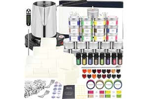 SAEUYVB Candle Making Kit,Candle Making Kit with Wax Melter, Complete Candle Making Kit for Adults Beginners, Candle Making Supplies, DIY Arts & Crafts Kits Perfect as Home Decorations