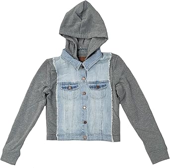 women's sweatshirt jean jacket