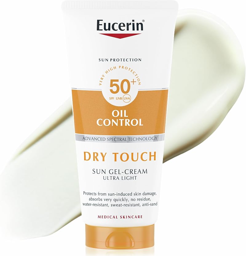 Eucerin Sun Body Oil Control Gel-Cream SPF 50+ 200ml Oily Skin Dry Touch