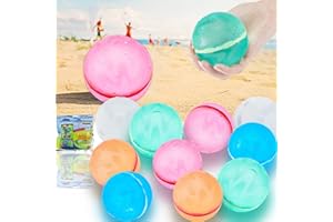 URMONA Reusable Water Balloons for Kids Adults, 30 PCS Summer Beach Party Water Ball, Outdoor Water Toys foar Trampoline, Backyard and Inflatable Pool Game