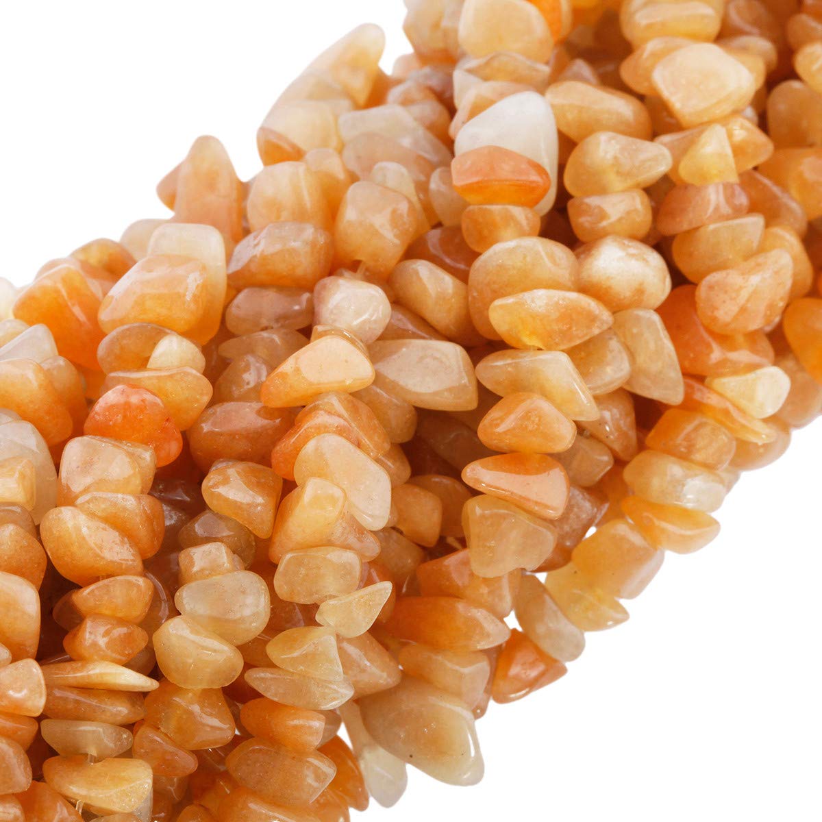 KYEYGWO Irregular Tumbled Chip Beads Strands 5-8mm Drilled Semi Precious Stones for Jewellery Making DIY Art Craft