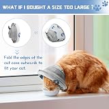 Supet Cat Cone Collar Soft Recovery Adjustable Grey M for Cats & Small Dogs view 4