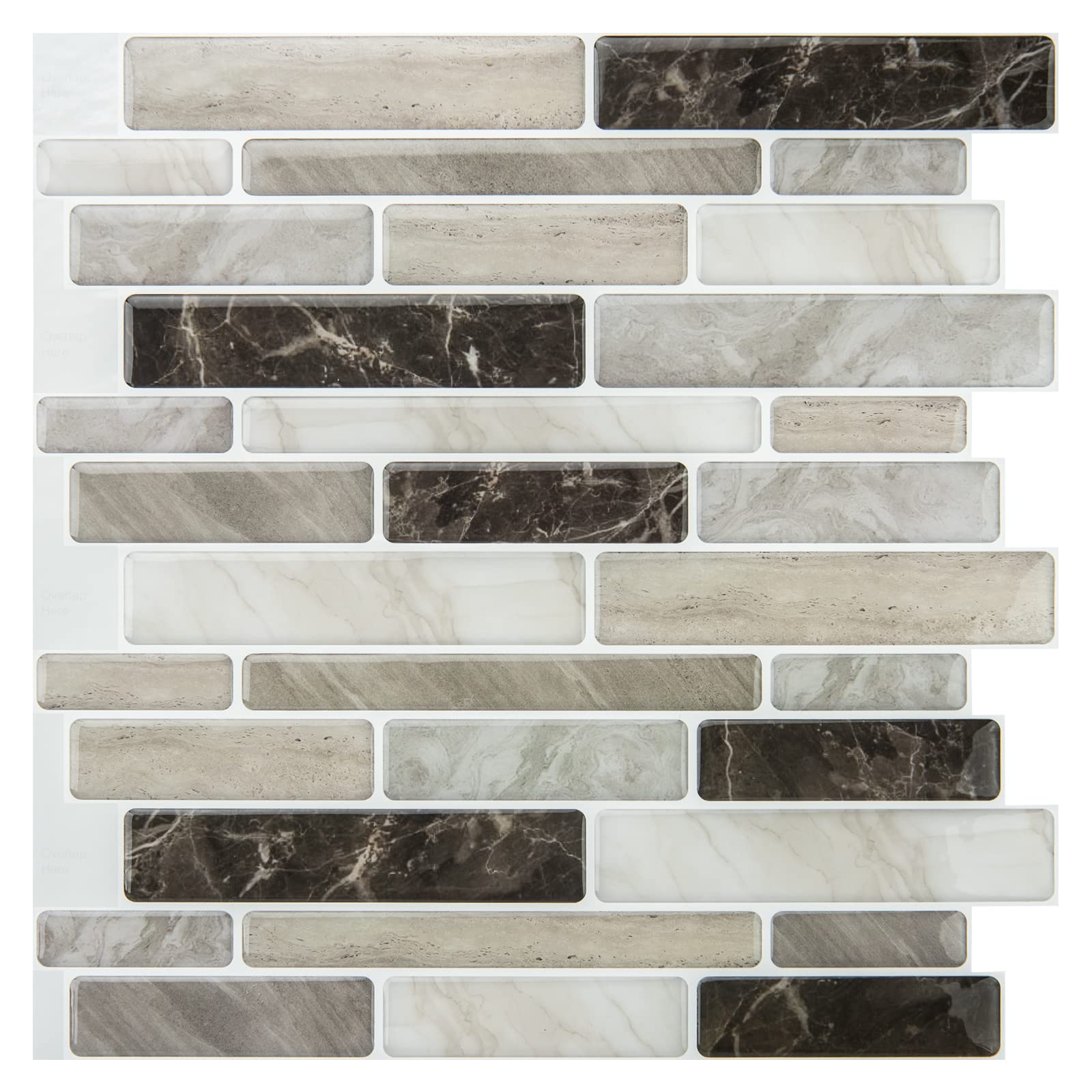 Photo 1 of WOWSTAR 6-Sheet Peel and Stick Backsplash Tile for Kitchen, Back Splash Stick On Tiles for Kitchen Wall (Light Brown)