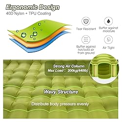 Night Cat Inflatable Sleeping Pads Mat Bed with