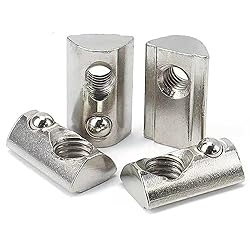 3030 Series M8 T Slot Half Round Nuts Roll-in