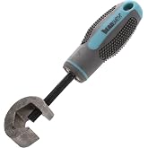 The Beadsmith Metal Stamp Holder | 6", Metal Stamping Tool, with Grey &amp; Aqua Textured Comfort Grip Handle, Holds Stamps in Place with a Safe and Secure Grip