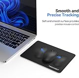 TECKNET Mouse Mat 3 Pack 270x210x3mm with Stitched Edges Non-Slip Waterproof view 5