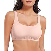 YEOREO Womens Everyday Bra Scoop Wireless Bralette No Underwire Corriney Full Coverage Push Up Bra