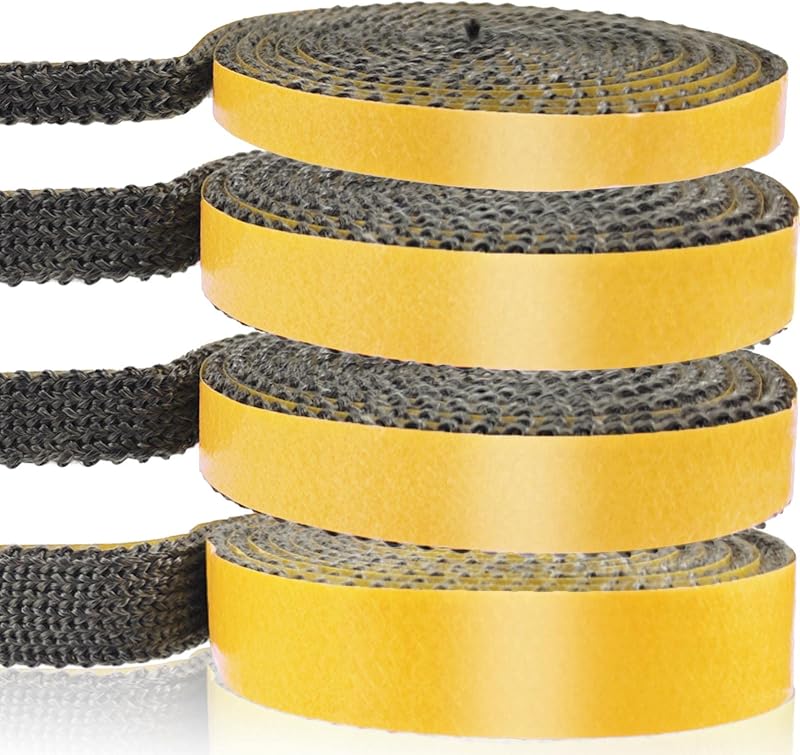 LANUCN Fire Rope Self-Adhesive Sealant 2mm x 15mm x 2m for Stove Oven Fireplace