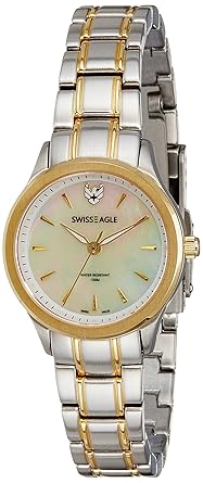 Swiss Eagle Analog White Dial Womens Watch - SE-6047-33