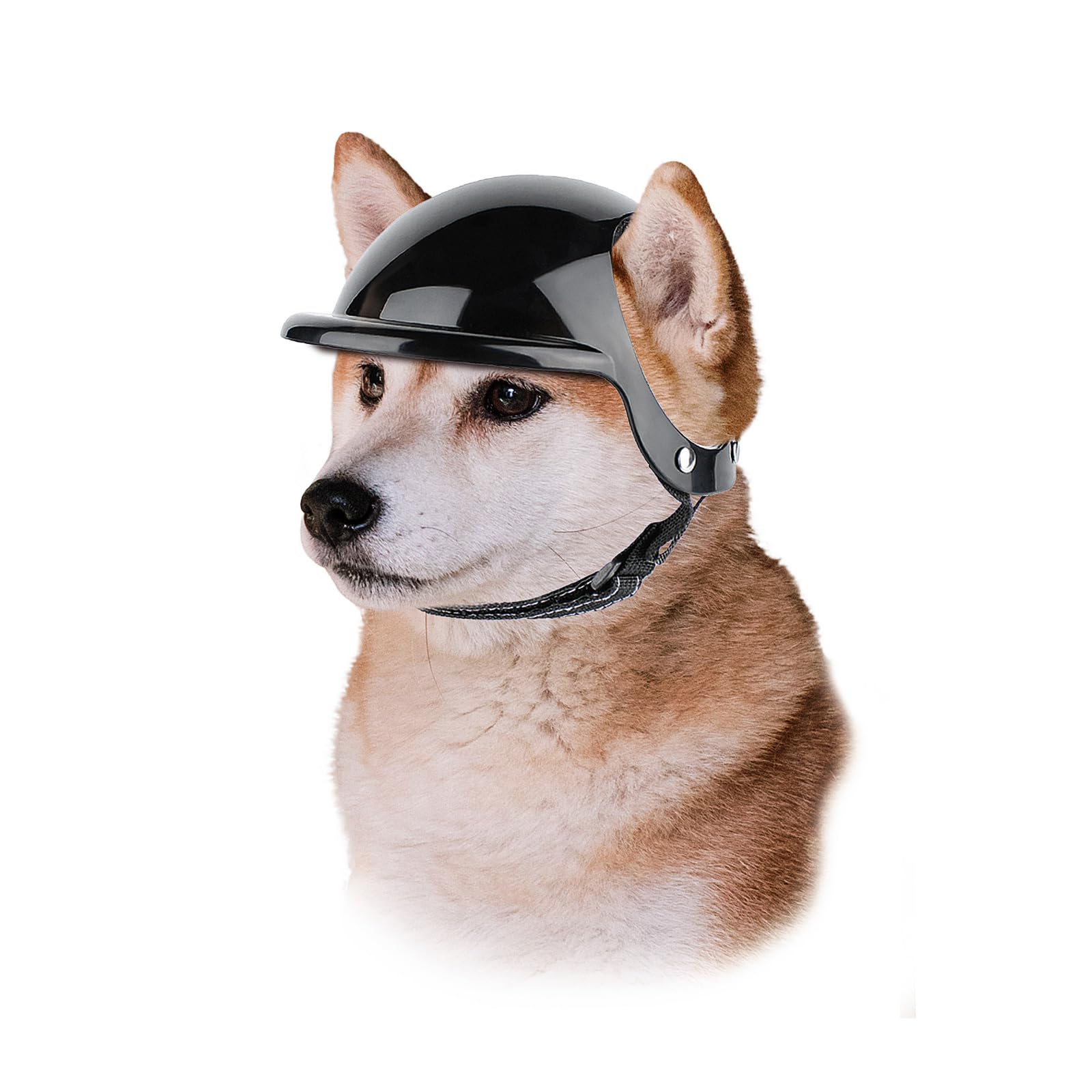 Enjoying Dog Helmet Motorcycle Hats with Ear Holes Pet Helmet Dog Hard Hat Safety Riding for Puppy Small Dogs, Small