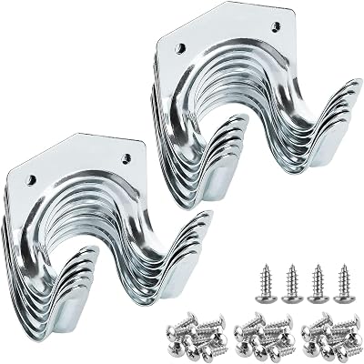 GOYADA 24 Pcs Metal Tool Hooks Heavy Duty U Shaped Wall Mount Organization