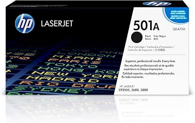 HP 501A Q6470A Original LaserJet Toner Cartridge Black 6000 Pages