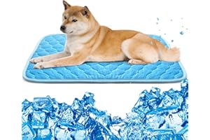 MARUNDA Dog Cooling Mat, Breathable Washable Cooling Pad for Dog, Portable Pet Cooling Mat for Outdoor, Provide Comfortable and Cooling Mat in Summer.
