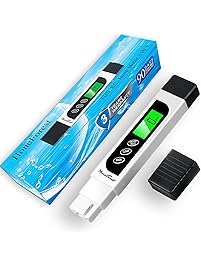 HoneForest Water Quality Tester, Accurate Reliable, TDS Meter, EC Meter & Temperature Meter 3 in 1, 0-9990ppm, Ideal Water Test Meter Drinking Water, Aquariums, etc.