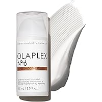 Olaplex No. 6 Bond Smoother, Leave-In Styling Hair Cream Treatment, Smooths, Conditions, & Strengthens, Frizz Control for Up