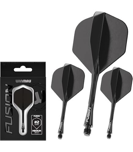 8 Flight Moulded Dart Shaft System – Fixed 19mm Regular Stems & Flights Combo