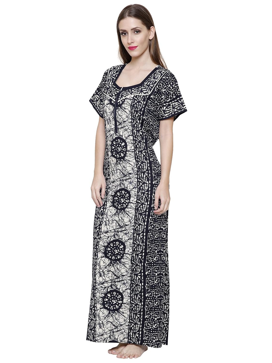 secret wish women's adorable cotton, nighty free size