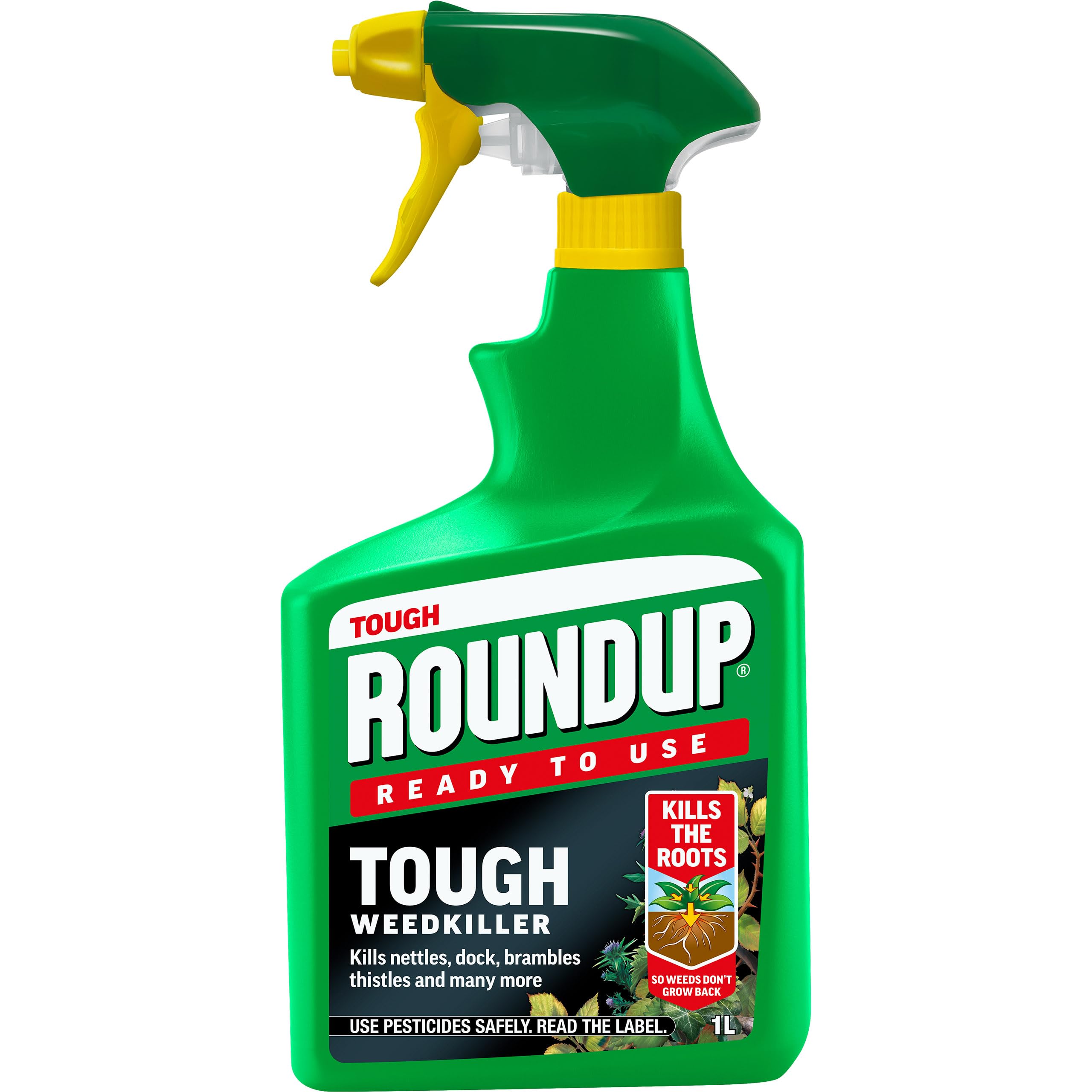 Roundup Tough Weedkiller, Ready to Use, Spray, 1 Litre
