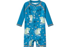 UMELOK Baby Boys' Swimsuit Full Zip UPF 50+ Sun Protection Swimwear