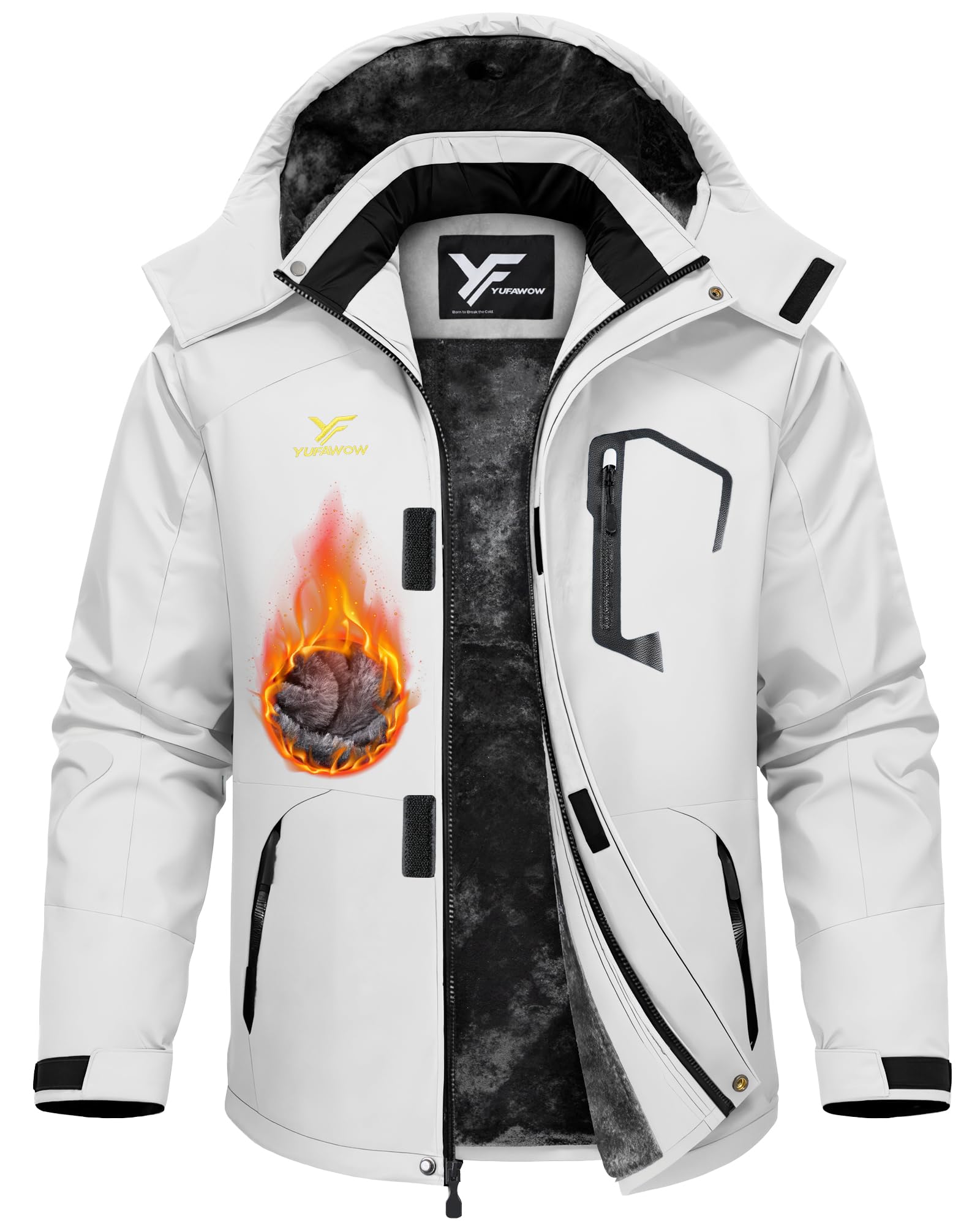 Men Winter Jacket Work Ski Snow Coat Waterproof Windbreaker Warm Thermal Clothes Chaquetas de Invierno para Hombre Chamarras Abrigo de Invierno Ropa Nieve Ropa Al Aire Libre Chamarra Hombre El Frio Image