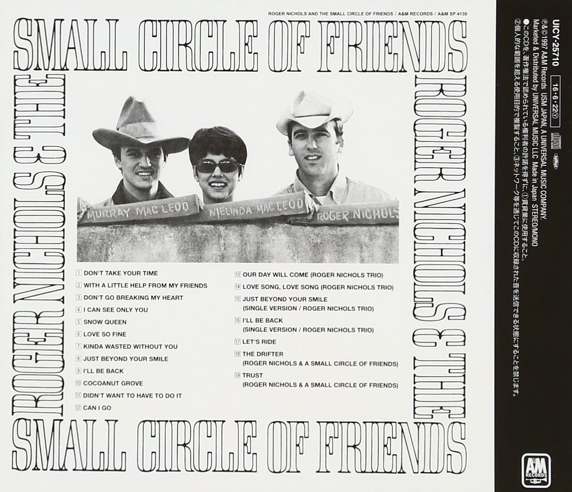 Nichols Roger The Small Circle Of Friends Complete Roger Nichols The Small Circle Of Amazon Com Music